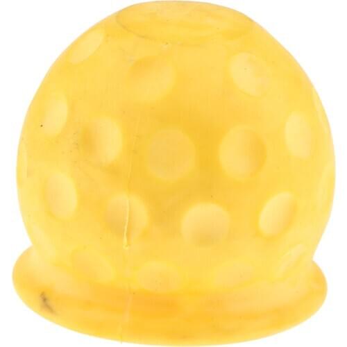 Yellow Towbar Cap Cover Rubber Tow Ball Towing Protect for Car Van Trailer