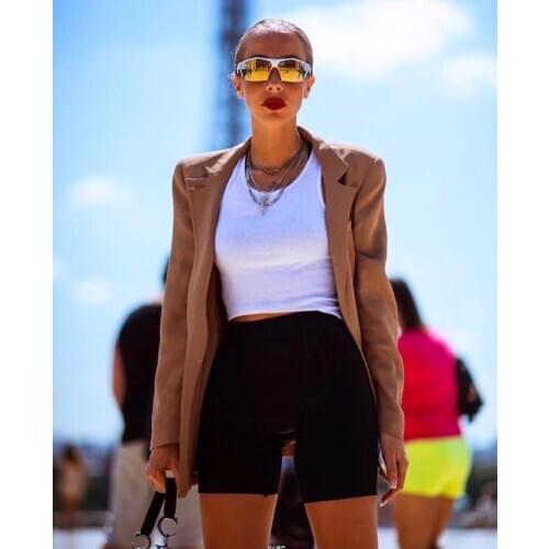 2020Summer Shorts For Women Casual Sexy Solid Slim High Waist Stretch Fitness Workout Short Pant Running Gym Bottoms