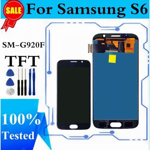 LCD For Samsung Galaxy S6 Screen For SM-G920F LCD Display Touch Digitizer For SAMSUNG S6 G920 LCD Display Replacement For SM-S6
