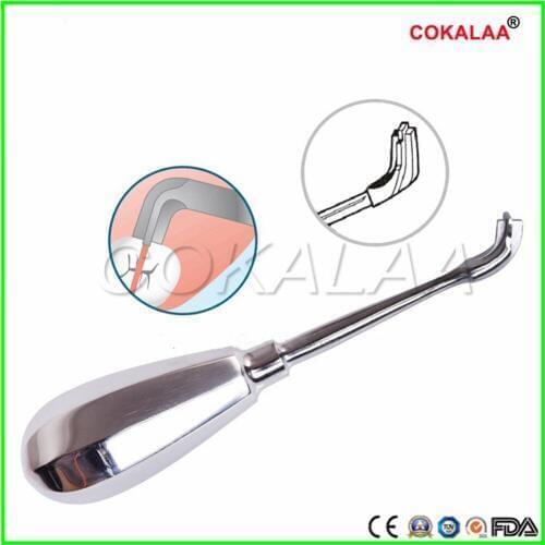 1PCS Dental Tooth Extraction Elevator Metal Handle Non-Slip Minimally Invasive Dental Elevator Cross