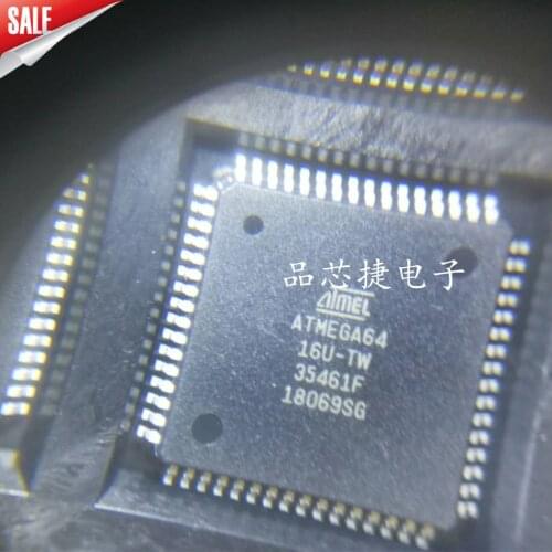 5/PCS NEW ATMEGA64-16AU ATMEGA64-16U Tqfp64 8-Bit Microcontroller IC Chip Brand New & Original