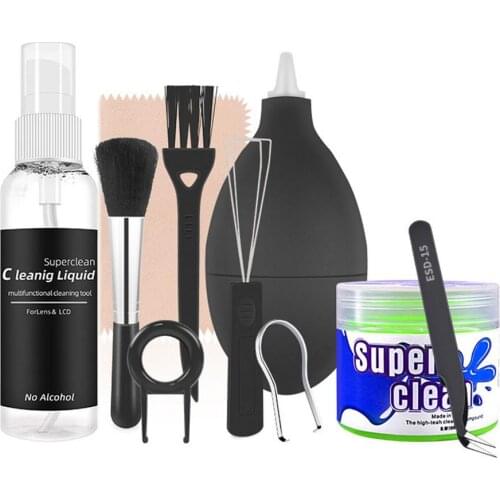 50ML / 10PCS Cleaning Liquid Set Removes Cleaning Tool Notebook Keyboard Calculator Dust Cleaner General Cleaning Set