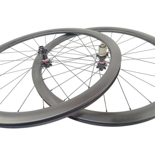 700C carbon bike disc brake wheels 38mm 45mm 50mm Tubeless compatible Clincher Cyclocross bicycle wheelset 12x100mm 12x142mm