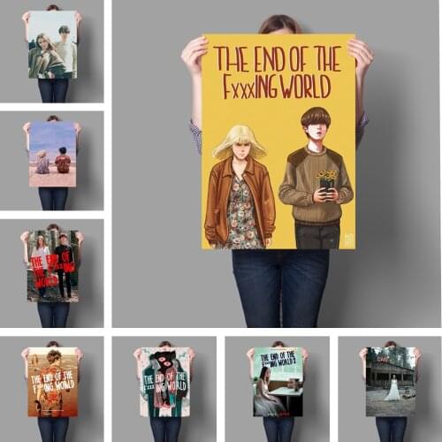 Diamond Painting British High Score Love Comedy TV Series The End of The F***ing World Starring Alex Lawther and Jessica Barden
