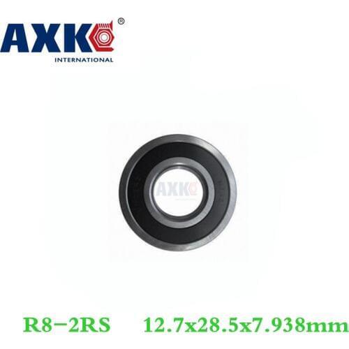 AXK R8 Hybrid Ceramic Bearing 12.7*28.5*7.938 mm ABEC-1 ( 1 PC) Industry Motor Spindle R8HC Hybrids Si3N4 Ball Bearings 3NC R8RS