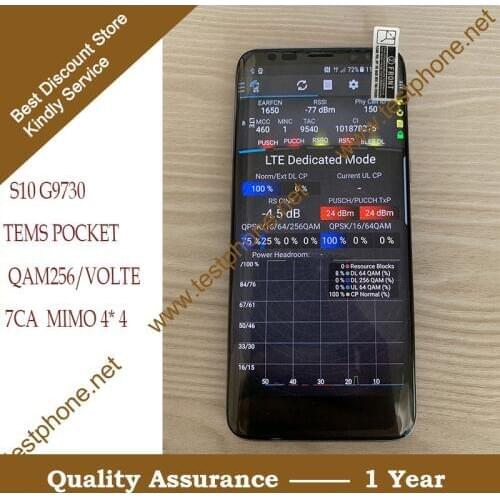 Free shipping dhl + S10 G9730 Tems pocket Handset ,support 7CA & 4X4 MIMO & VOLTE & QAM256 testing