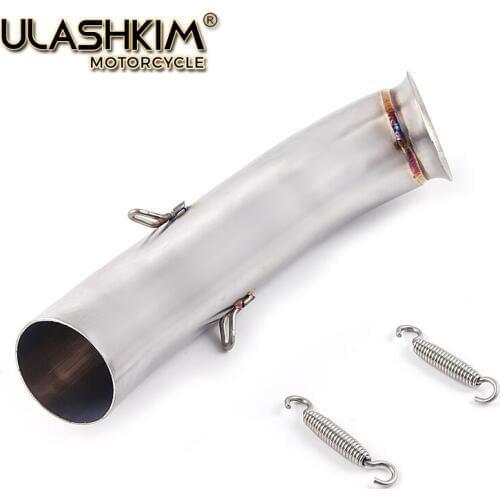 Free Shipping Slip On For DUKE 200 390 250 Duke RC 390 RC390 2016 2017 2018 Motorcycle Exhaust Muffler Modified Link Pipe Q