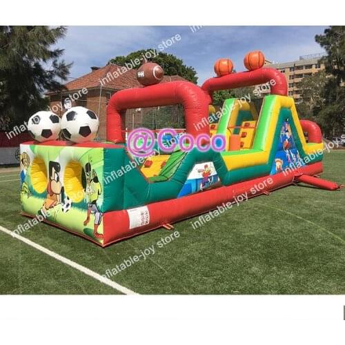 Free air shipping,8*3m Commercial Grade Hot Sale Inflatable Obstacle Course,Customized Inflatable Slide Obstacle Games