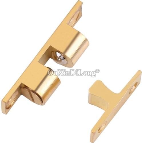 DHL Shipping 200PCS European Pure Brass Cabinet Catches Cupboard Wardrobe Door Touch Beads Furniture Door Latch Stoppers+Screws