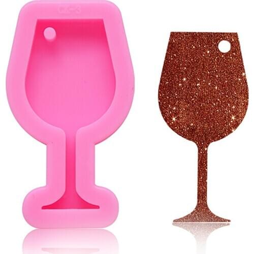 Faux Crystal Creative DIY Wine Glass Epoxy Silicone Fondant Cake Baking Mold Chocolate Dessert Decoration Kitchen Baking Tools