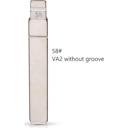 KEYDIY KD/vvdi flip remote key blade #58 citroen VA6 Metal Blank Uncut key blade KD-X2 remote control for Citroen Triumph