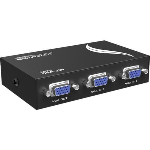 VGA Switch 2 input Port 1 output D-sub switcher PC Selector monitor share MT-VIKI Maituo 15-2CF