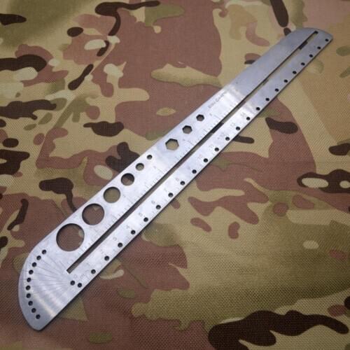 Multifunctional Stainless Steel Angle Protractor Ruler Degree Measuring Tool