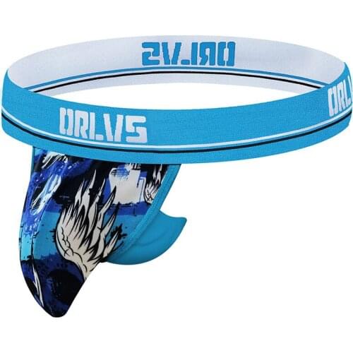 Funny Jockstrap Gay Underwear Men Thong G String Ice Silk Sexy Pouch Puch Up Udnerware Male Jock Strap Mens Thongs And G Strings
