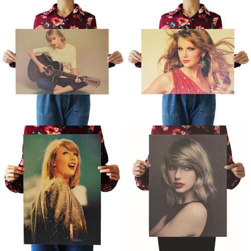 Love Story Music Taylor Singer Beauty Star kraft Paper bar Poster Wall Stickers/Retro Poster decorative Painting