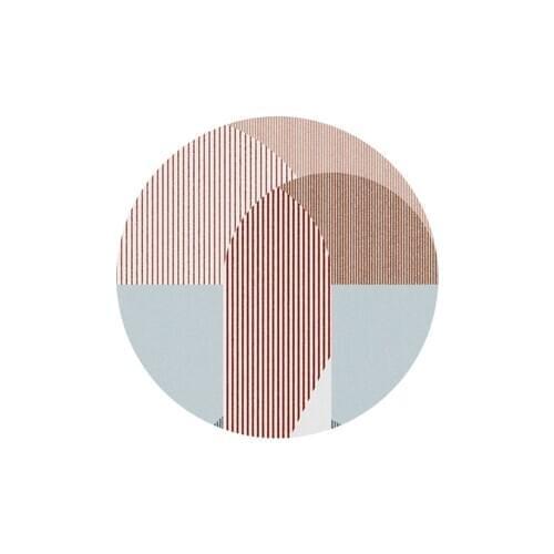 Norse Circular Geometry Carpet Modern Sitting Room Bedroom Computer Chair Mat