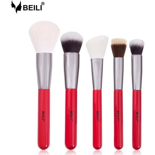 BEILI Foundation Professional Makeup Brush 1pcs Powder Wool Fiber Synthetic hair Concealer Contour 110/102/122/125/127/90
