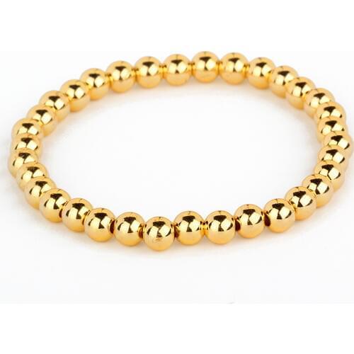 Simple Fashion Charm Bracelet Bangles Women Men Beaded Jewelry Natural Stone Gold Silver Color Accessories Bracelets Pulsera