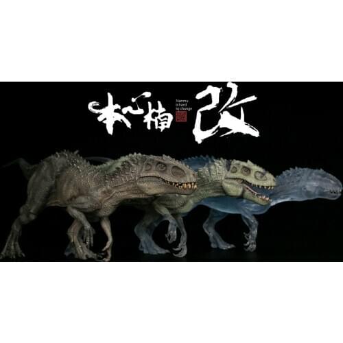 1:35 Transparent Translucent Bereserker Rex Jurassic Dinosaur Animal Model Figure Ancient Biological Adult Collection