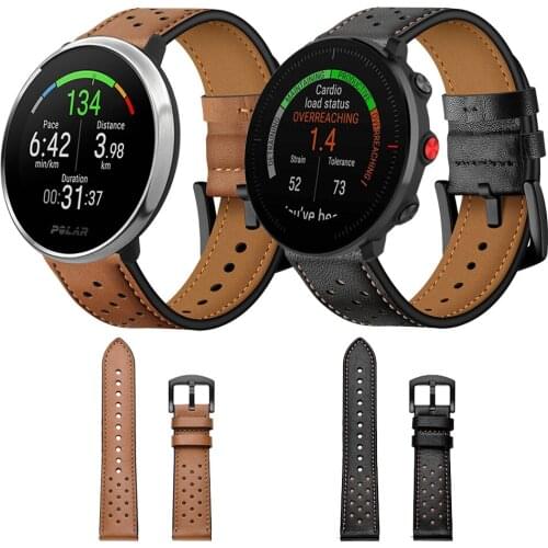 Genuine Leather Watchband Bands For POLAR Vantage M Wrist Strap for POLAR IGNITE Smart watch Band Bracelet Correa
