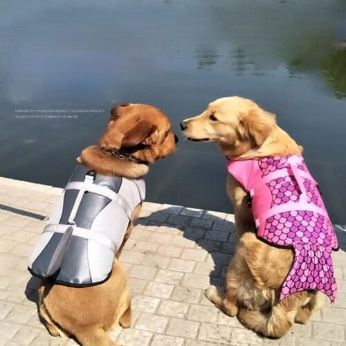 Pet Dog Life Jacket Vest Summer Swimwear Dog Life Vest for Swimming Pet Dog Collar Harness Preserver with Rescue Vest For Pets