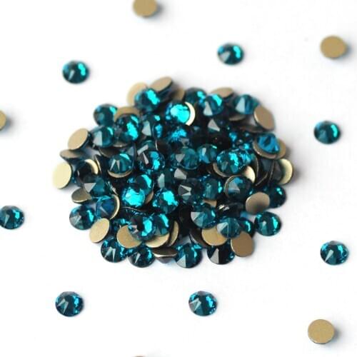 CTPA3bI Glitter Topaz Hotfix Rhineston Strass Crafts High Quality New Facted Glass Iron On Stones For Clothes