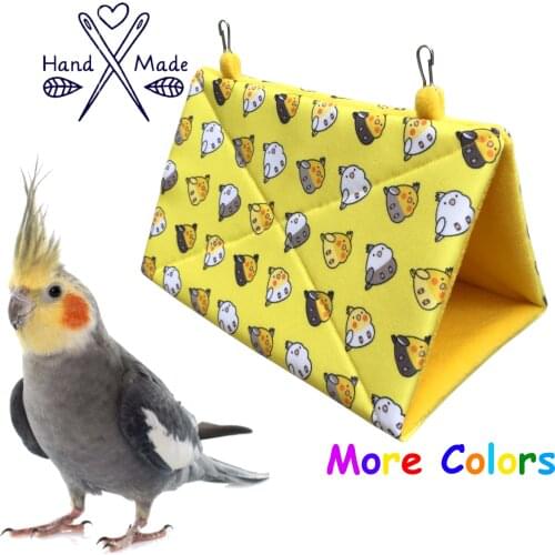 Cockatiel Bird Snuggle Hut, Sleepy Hut, Bird Tent, Bird Bedding, Plush Hut Hammock Cave Cage Cozy Hut