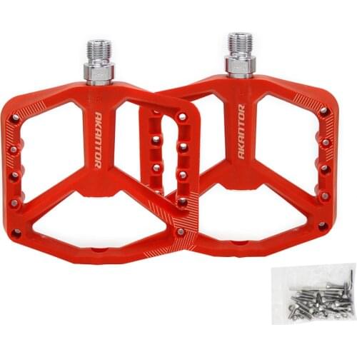 2Pcs Bike Pedals Mountain Bicycle Nylon Fiber Non-Slip Platform Wide Pedals Universal Bike Replacement Pedal Cycling Accessories