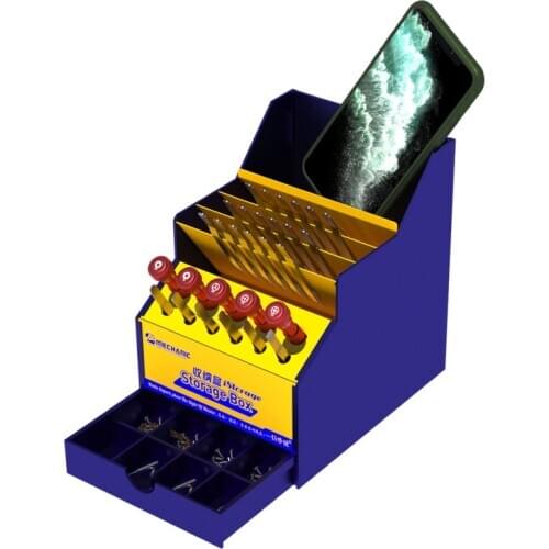Mechanic PVC Multifunction Repairing Parts Tools Box for Mobile Phone IC Screwdriver Tweezers Repair Tool Storage Box