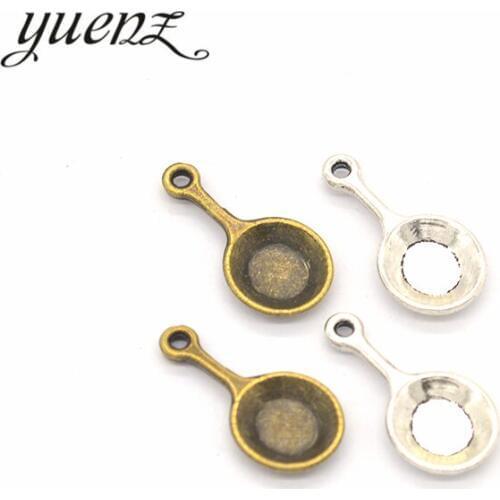 YuenZ 15pcs Antique silver color alloy pot Charms Pendants Necklace Beads for DIY Big Hole Beads Bracelets Charms 22*11mm J112