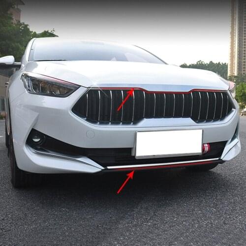 1pc for KIA cerato forte 2019-2020 Engine hood Trim strip Rear bar decoration stainless steel K3