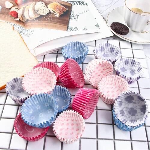 100Pcs/Lot Cartoon Dots Cupcake Liner Cup Cupcake Paper Muffin Cases Baking Cups Cake Box Cup Tray Cake Mold Decorating Tools