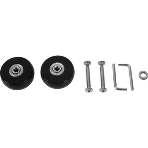 2 Sets of Luggage Suitcase Replacement Wheels Axles Deluxe Repair Tool 50*20*6.1 mm