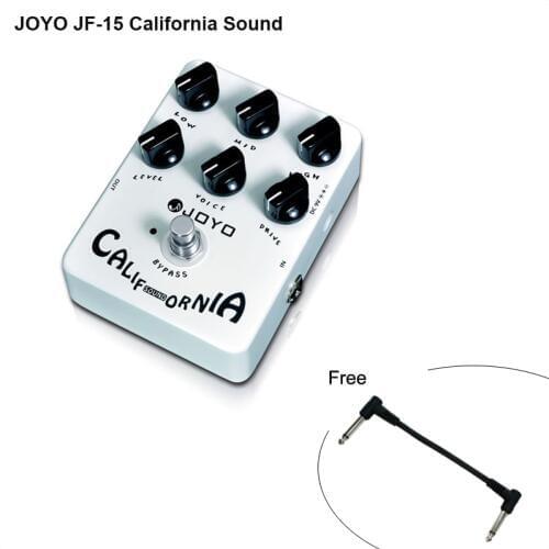 JOYO JF-15 California Sound Electric Guitar Effect Pedal accessories with High-gain Lead Sound effect & 6 Knobs with free cable