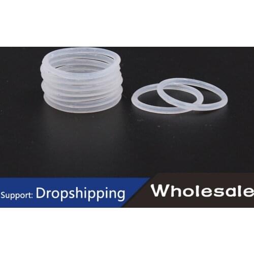 White Silicon Ring Silicone O ring 3.1mm Thickness OD 105/110/120/130/135/140/150/170mm Rubber O-Ring Seal Gasket ORing Washer