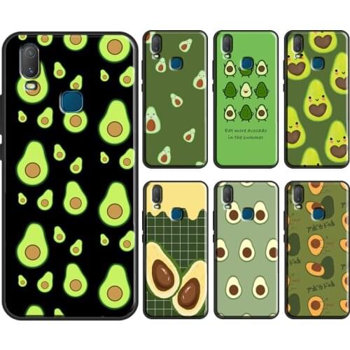 Funny Avocado Art Fruit Cover For Vivo V20 SE Y11 2019 Y1S Y12 Y17 Y30 Y50 Y81 Y91C V11 Y20 i V17 Neo Phone Case