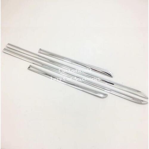 For Toyota Camry 2018 2019 Car Body Side Door Body cover trim sticks Strips Molding ABS Chrome Stickers Car styling Accessories