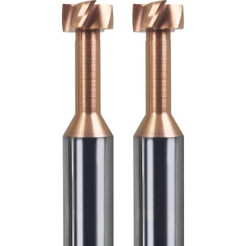 Younio T Slot Milling Cutter Carbide 4 6 8 10 12mm Alloy Tungsten Steel Slotting Router Bits CNC Endmill Grooving Shank Cutter