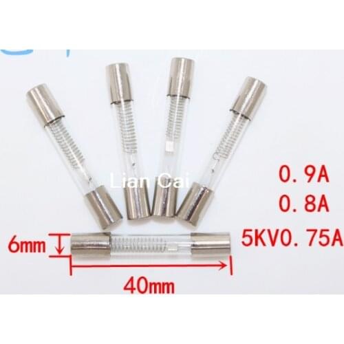 Hot sale Free shipping Microwave high pressure high pressure fuse fuse 5KV 0.8A