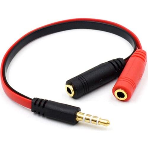 3.5mm AUX 1 Male To 2 Female Spliter Wire 3.5 Jack Audio Splitter Cable Headphone Earphone Speaker Stereo AUX Adapter Cable
