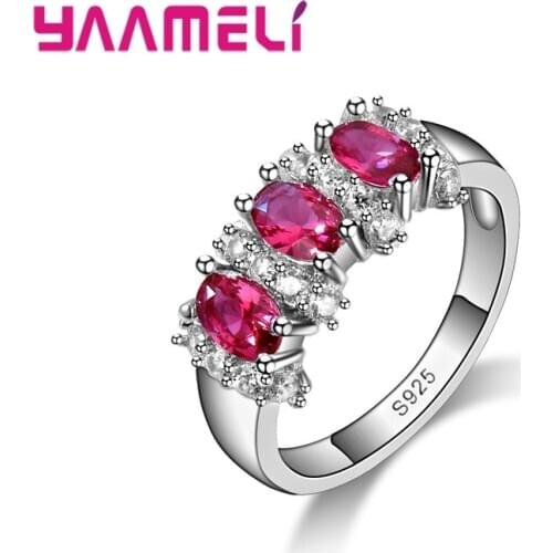 Unique Style Women S925 Sterling Silver Wedding Rings For Women Bridal Jewelry Accessary For Engagement Ring With Crystal