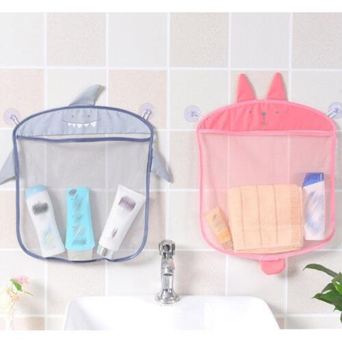 Kitchen Supplies Cartoon Hanging Bags Storage Basket Bathroom Kid Bathing Toy Net Shape Storage Bag Folding Organizer