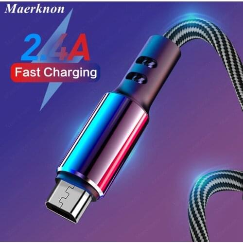 Micro USB Cable Fast Charging For Xiaomi Redmi Note 5 Pro Android Mobile Phone Data Cable for Samsung S7 S8 Micro usb Charger