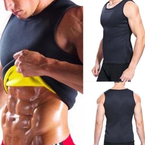 Men Waist Trainer Vest Slimming Belt Belly Men Slimming Vest Body Shaper Neoprene Fat Burning Waist Shaperwear Sweat Corset