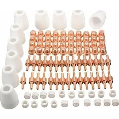 40/65/85Pcs Air Plasma Cutting Tips For LG-40 PT-31 Cutter Consumables CUT-40 CUT-50D Swirling Rings Electrode Shield Cups