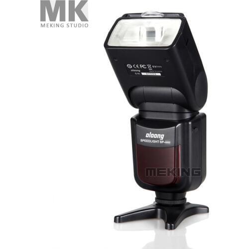 Oloong SP-595 Shoe Mount Flash / Speedlite / speedlight for Canon Nikon Pentax Olympus fuji universal slave GN50 with soft case