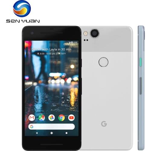 Original Unlocked Google Pixel 2 4G LTE Mobile Phone Unlocked 5.0'' OctaCore Cellphone 4GB RAM 64GB/128GB ROM Android Smartphone