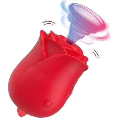 Oumei New Hot Sale Red Rose Waterproof Clit Sucking Stimulator Vibrator Sex Toy Nipple Sucker Vibrator For Women