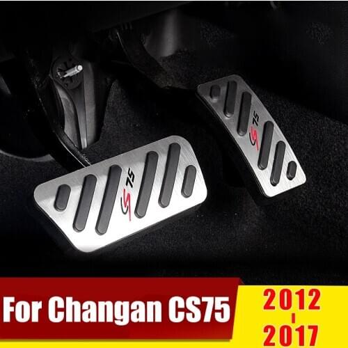 For Changan CS75 2012 2013 2014 2015 2016 2017 AT/MT Car Accelerator Pedal Brake Pedals Non Slip Cover Case Pads Accessories