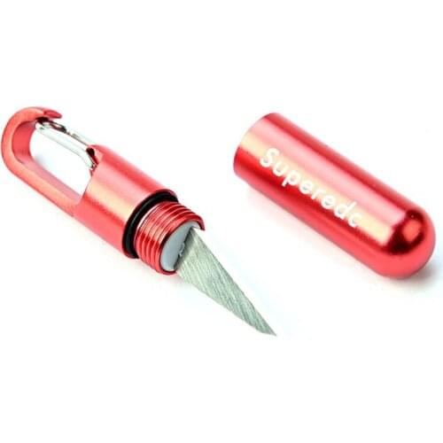 Portable Cutting Tool Stainless Steel Multi-Function EDC Mini Capsule Knife Tool Key Ring Pendant Small Retractable Tool